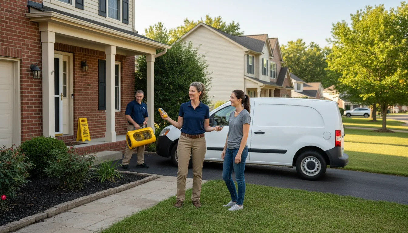 Residential water damage restoration in Chester, ID